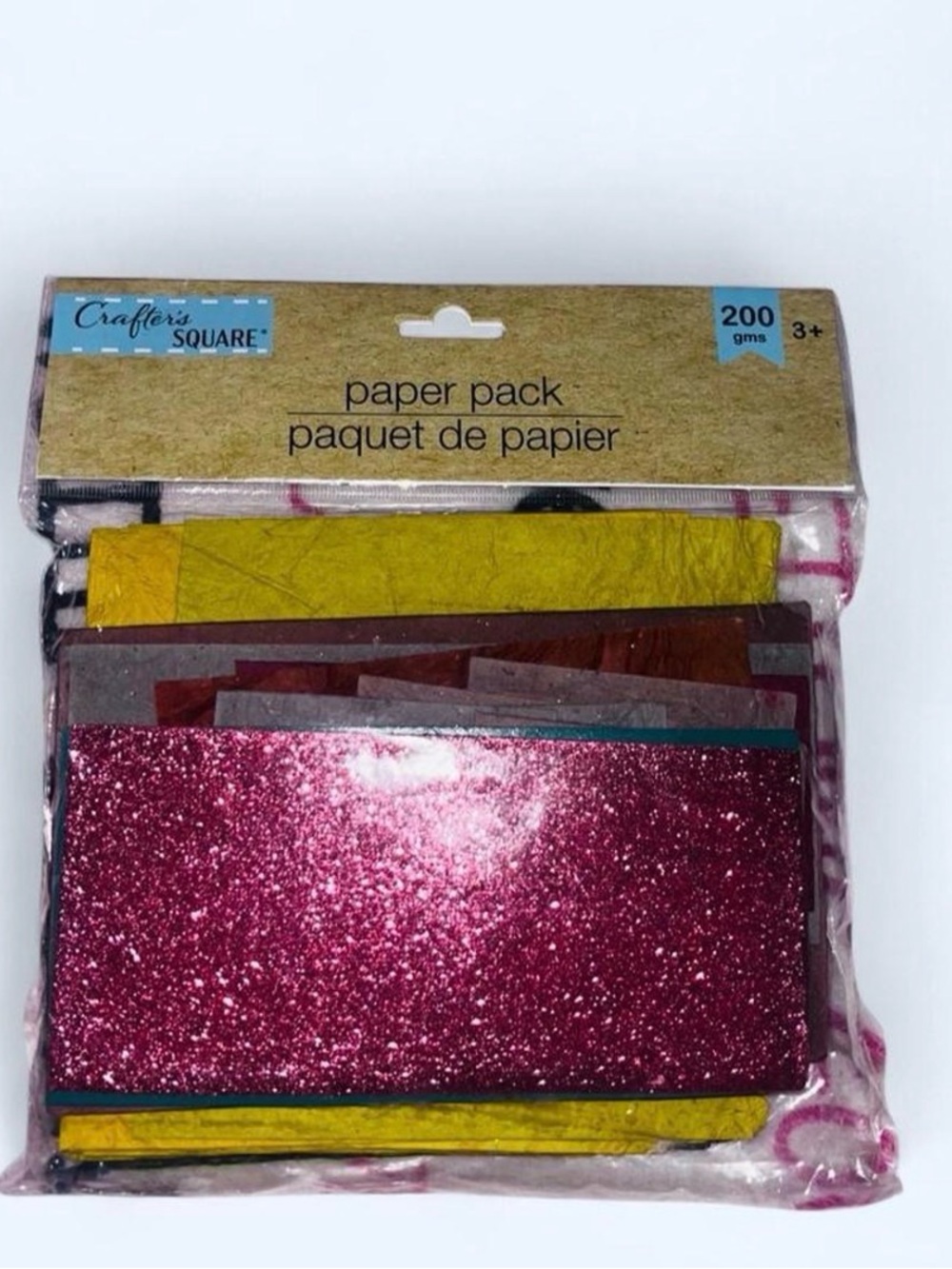 Pink Glitter Paper Pack - Assorted Craft Sheets